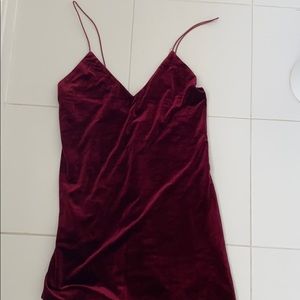 Velvet red dress